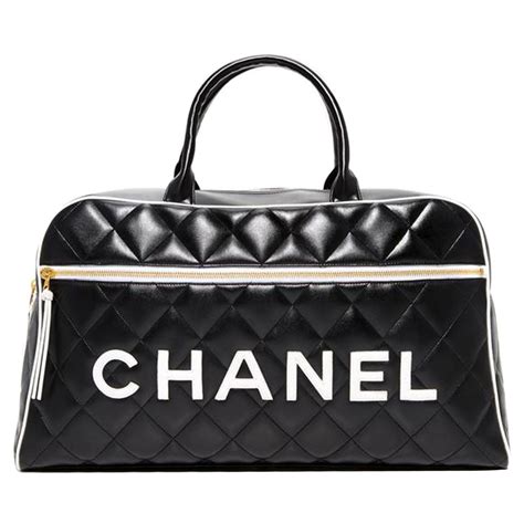 chanel duffle bag black and white|chanel bags outlet online.